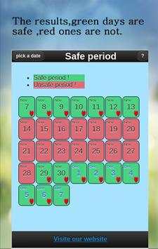 Safe Period Calculator screenshot 2
