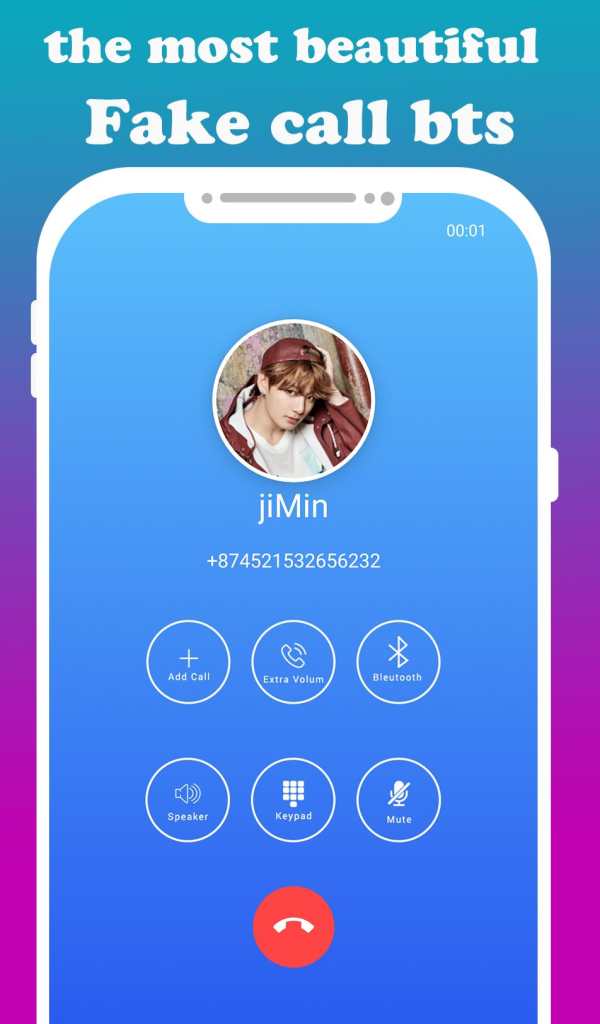 fake call live chat video with bts-prank screenshot 5