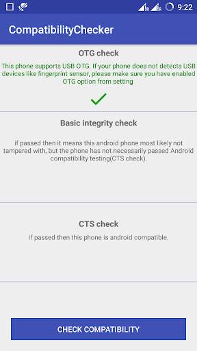 RD Service - compatibility checker screenshot 2