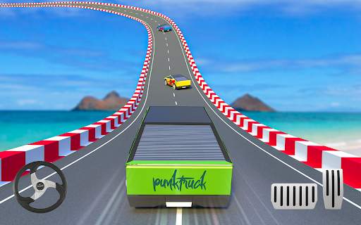 Ev Truck Stunt Race Car Games screenshot 1
