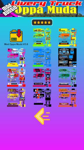 Mod Bussid Livery Oppa Muda screenshot 2