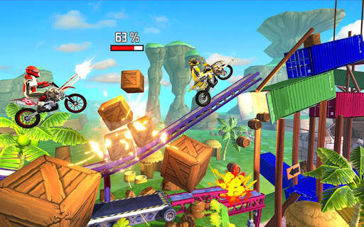 Modern Bike Stunt Racing - Moto Bike Shooting Game screenshot 13