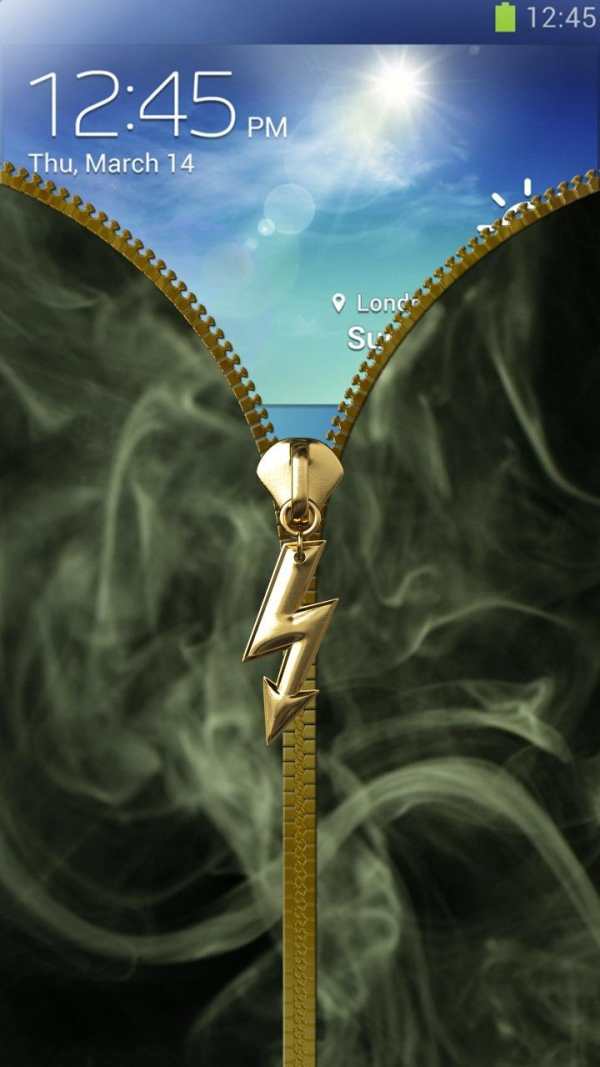 Smoke lock screen. Zipper 5 تصوير الشاشة