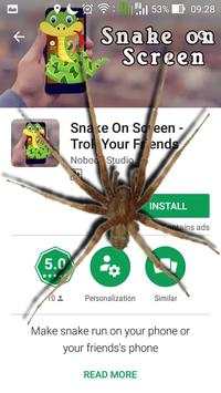 Spider On Screen Scary Joke - Hissing Joke screenshot 3