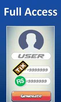 Available Robux&Roblox - NEW screenshot 2
