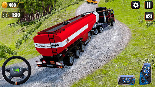Classic Oil Tanker Transport Truck Driving screenshot 2