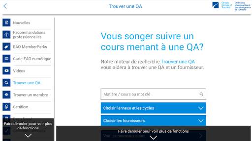 OEEO application des membres screenshot 7
