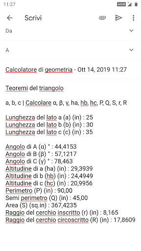 Calcolatore di geometria screenshot 8