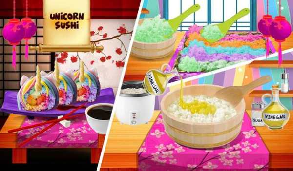 Rainbow Unicorn Sushi Maker! DIY Cooking Game screenshot 7