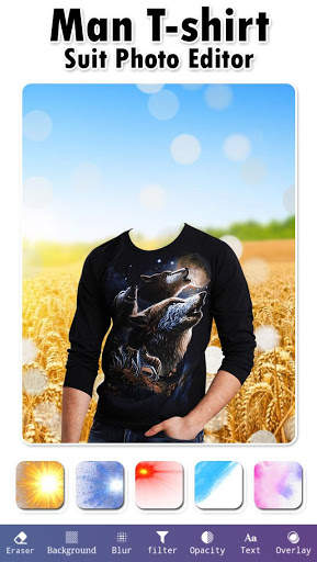 Man T-Shirt Suit Photo Editor screenshot 7