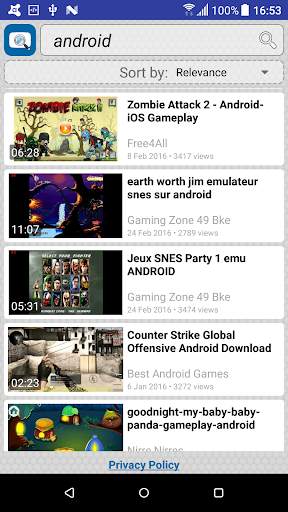 Video Search for Dailymotion screenshot 1