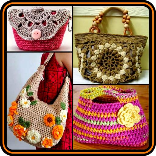 DIY Crochet Bags Purse Stitch Patterns Knitte Idea 12