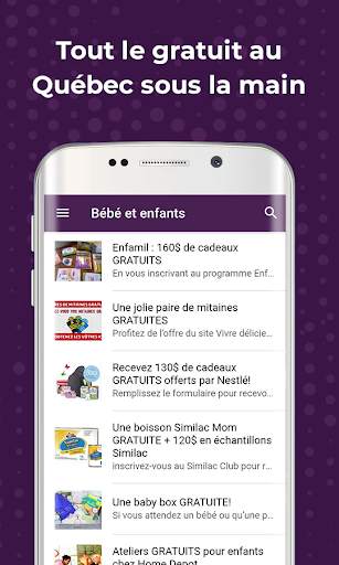 Québec Échantillons Gratuits screenshot 2