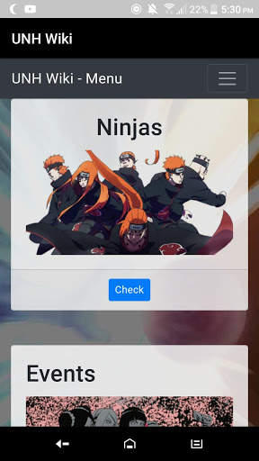 UNH Wiki screenshot 1