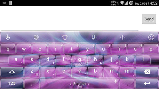 Keyboard Theme Glass Strings screenshot 7