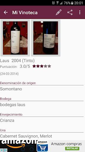 vino, Mia Cantina screenshot 1