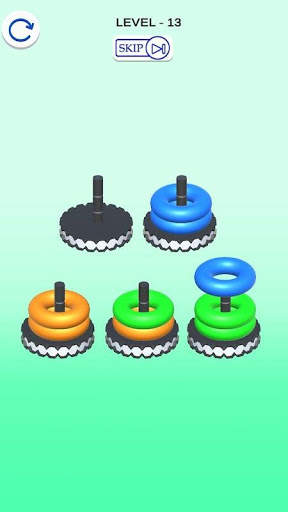 Hoop Stack -Buble Sort 3D screenshot 6