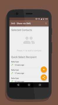 SvS - Share via SMS screenshot 1