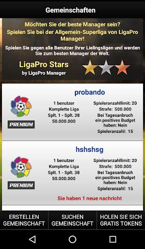 LigaPro Manager screenshot 2