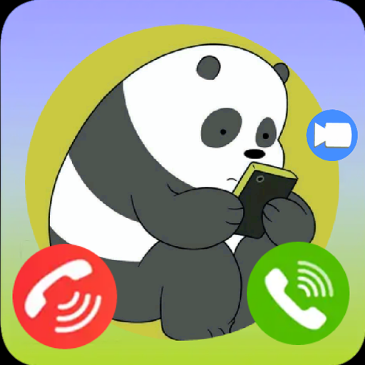 Bare bears call: Fake video call and wallpaper icon
