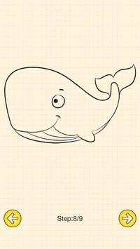 How To Draw Sea Animals screenshot 5