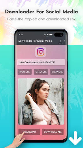 Downloader for all Social Media Download Saver app screenshot 1