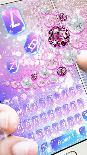 Purple Crystal Keyboard स्क्रीनशॉट 2