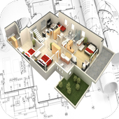 3D House Plans - 4 Bedroom icon