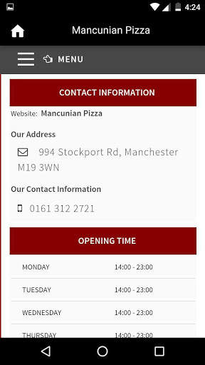 Mancunian Pizza, Manchester screenshot 2