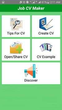 Job CV Maker & Portfolio Maker Free screenshot 1
