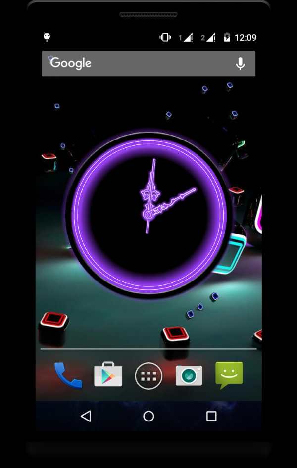 Glowing Clock Live Wallaper screenshot 2