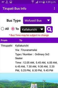 Tirupati Bus Info screenshot 5