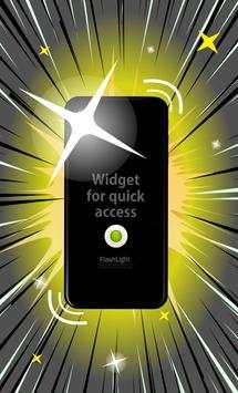 Flashlight free widget Shake Powerful light screenshot 3