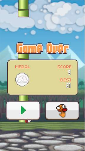 Flying Bird - Flapper Birdie Game स्क्रीनशॉट 4
