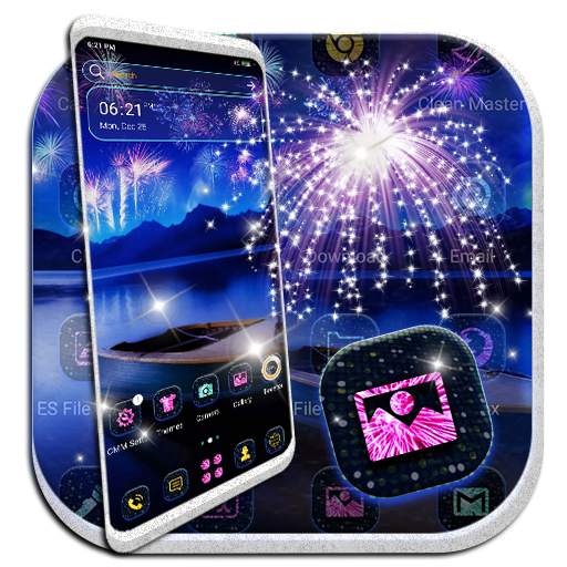 Fireworks Celebration Launcher Theme 1.0