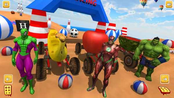 Superhero Apple Car Racing Games Android (Beta) screenshot 6