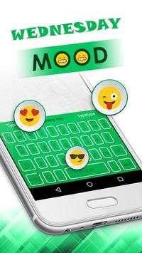 Mood Themes Wednesday Lucky Green Theme Keyboard screenshot 2