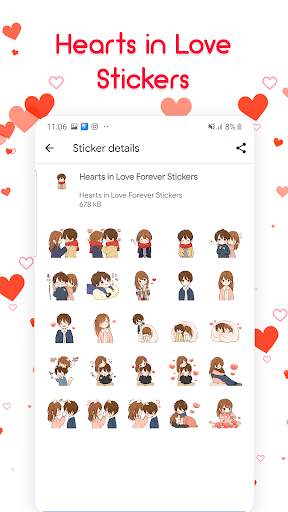 Couple Love Stickers for Whatsapp - WAStickerApps screenshot 5