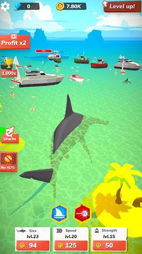 Idle Shark World - Tycoon Game screenshot 3