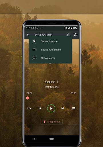 Wolf Sounds - Ringtone,Alarm & Notification Sound screenshot 5