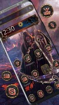 Grim Reaper Skull Launcher Theme screenshot 1