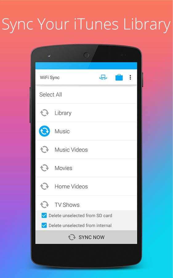 iSyncr: Sync iTunes to Android screenshot 2