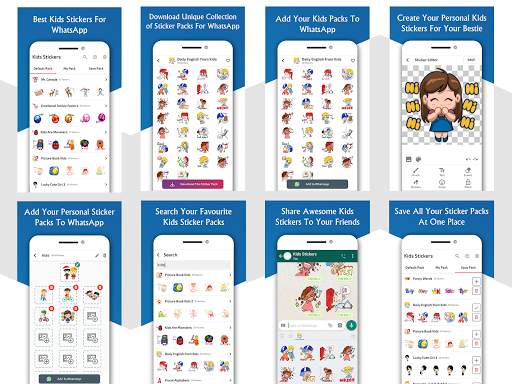 Kids Stickers for WhatsApp - WAStickerApps screenshot 11
