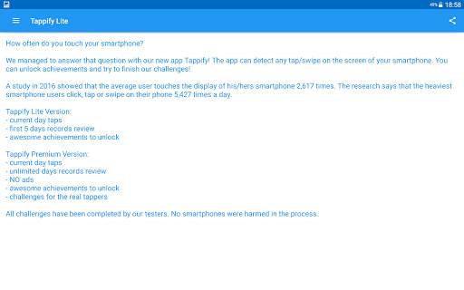 Tappify Lite - Daily Tap Count screenshot 7