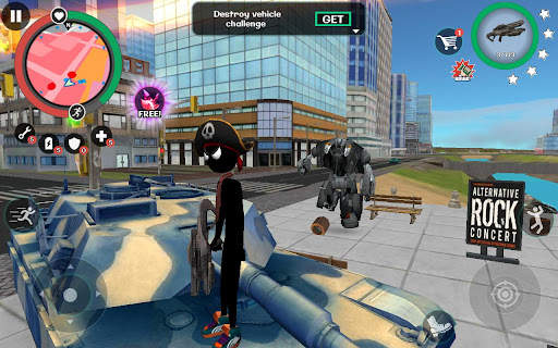 Stickman Rope Hero 2 screenshot 6