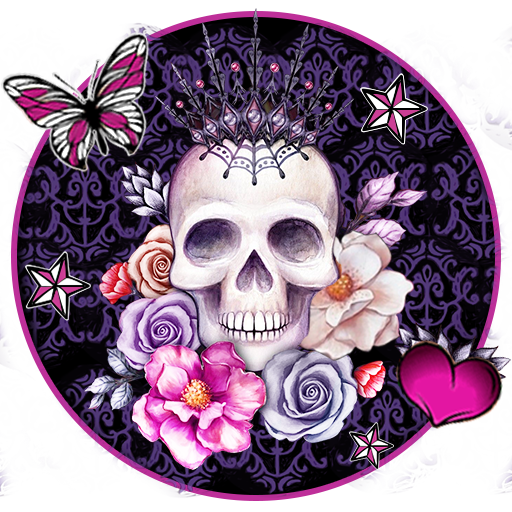 Skull Flower Themes Live Wallpapers icon