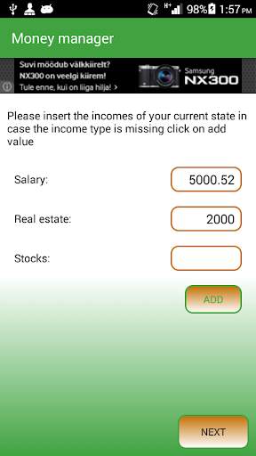 Money Manager स्क्रीनशॉट 2