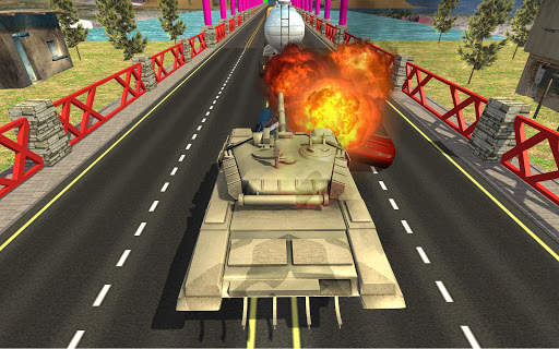 carro armato traffico di corsa screenshot 2