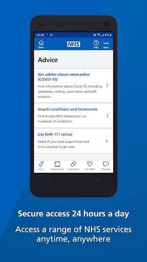 NHS App screenshot 2