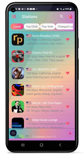 MP3 and Online Radios Player 3 تصوير الشاشة
